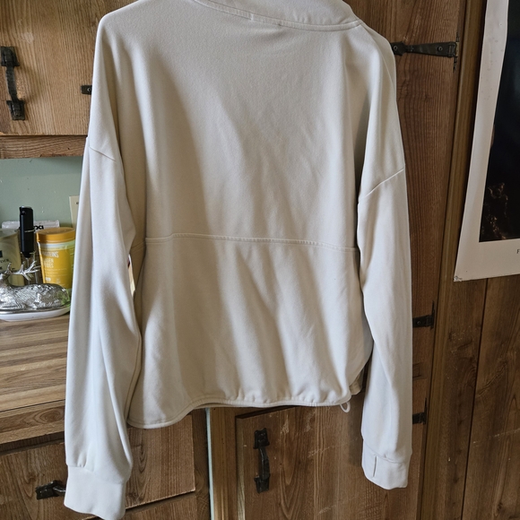 Varley Off-White Quarter-Zip Top - Picture 8 of 11